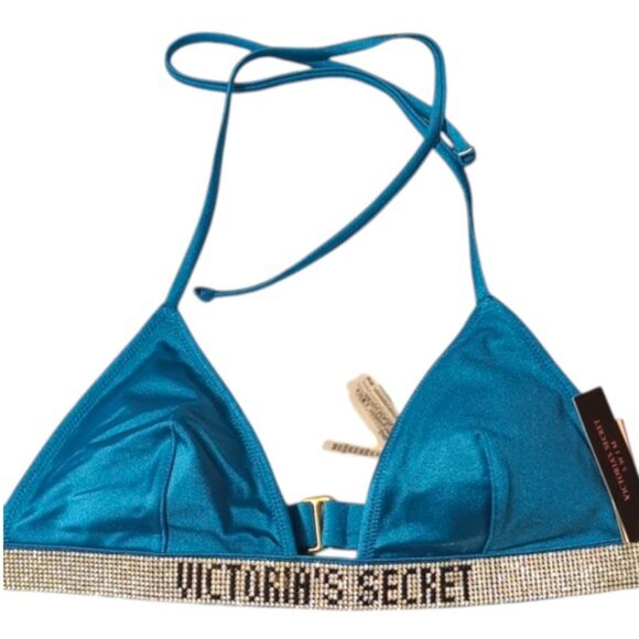 Victorias Secret Shine Strap Triangle Bikini Swim Top NWT - Picture 4 of 4